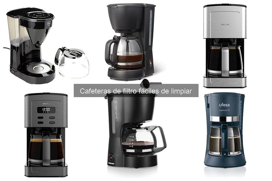 Problemas comunes en cafeteras de filtro fáciles de limpiar