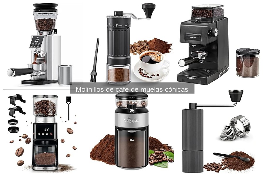 ¿Qué es un molinillo de café de muelas cónicas?