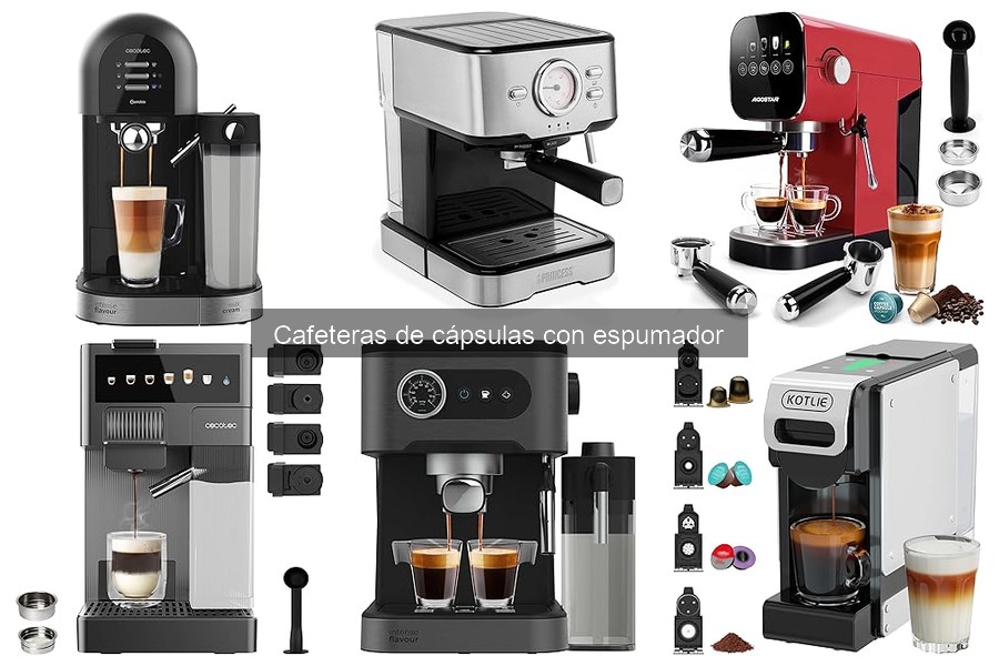 ¿Qué es una cafetera de cápsulas con espumador?
