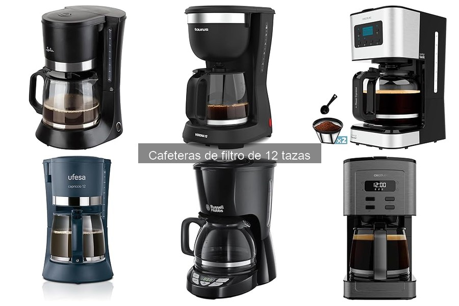 ¿Qué es una cafetera de filtro de 12 tazas? Características