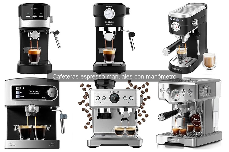 ¿Qué es una cafetera espresso manual con manómetro?