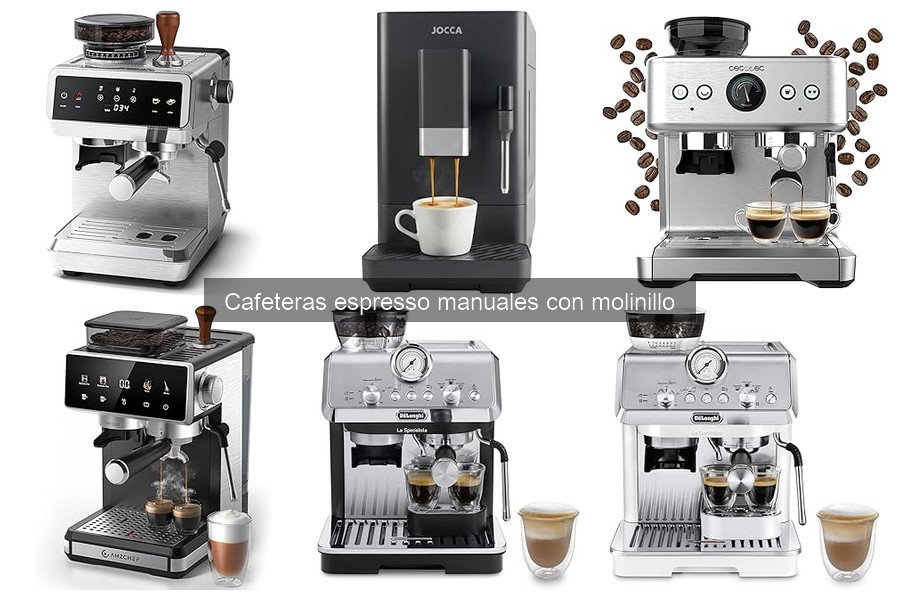 ¿Qué es una cafetera espresso manual con molinillo?