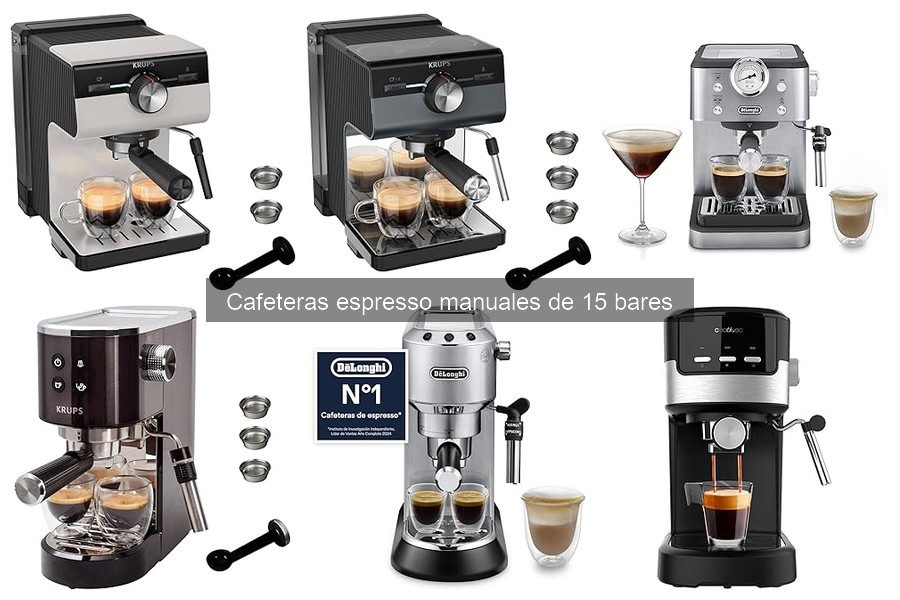 ¿Qué es una cafetera espresso manual de 15 bares?