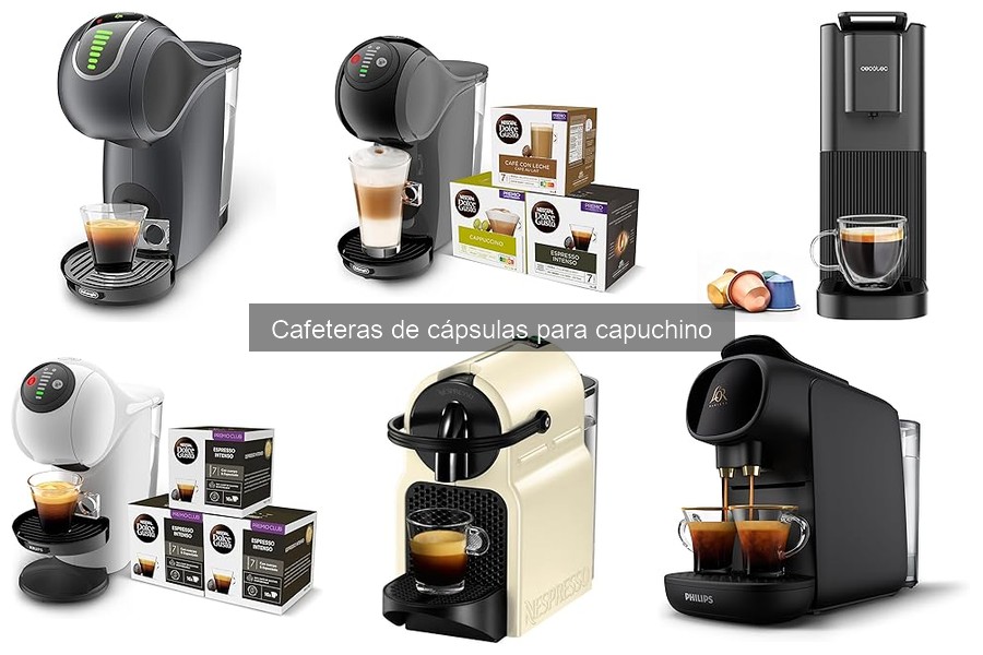 ¿Qué son las cafeteras de cápsulas para capuchino?