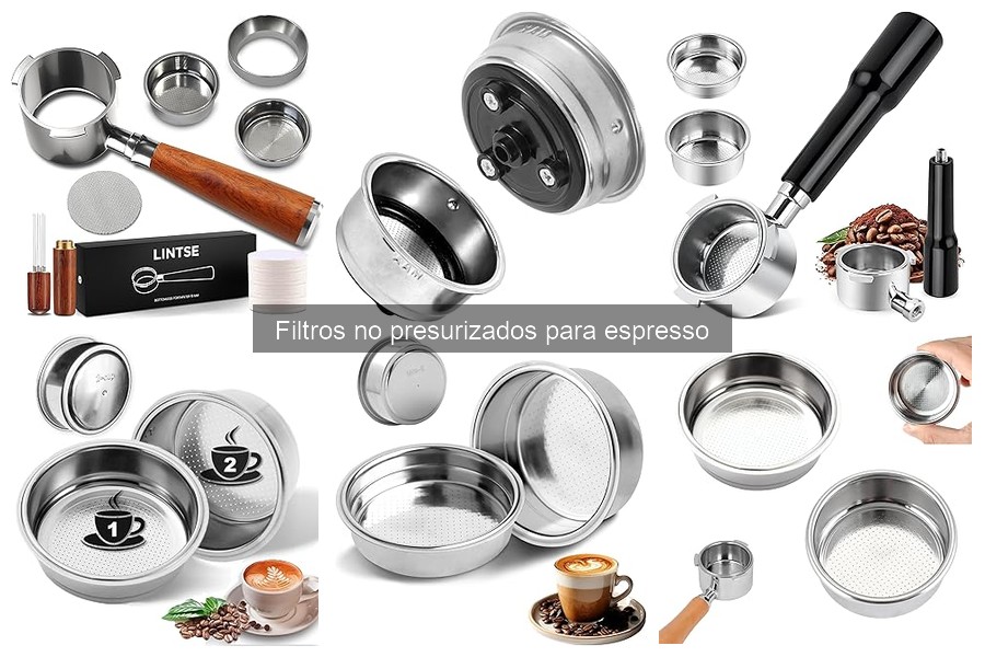 ¿Qué son los filtros no presurizados para espresso?