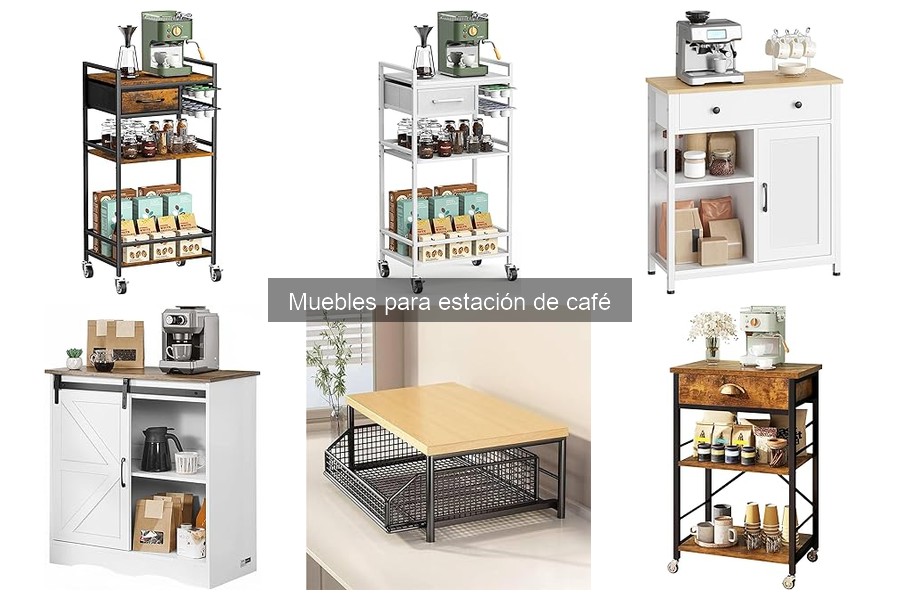 ¿Qué tamaño de mueble necesito para mi estación de café?