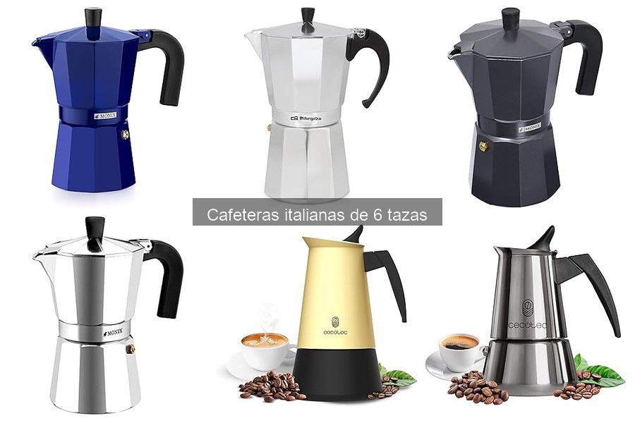 Recetas creativas de café con cafetera italiana de 6 tazas