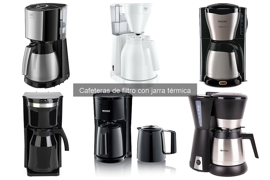 ** Recetas de café en cafetera de filtro con jarra térmica