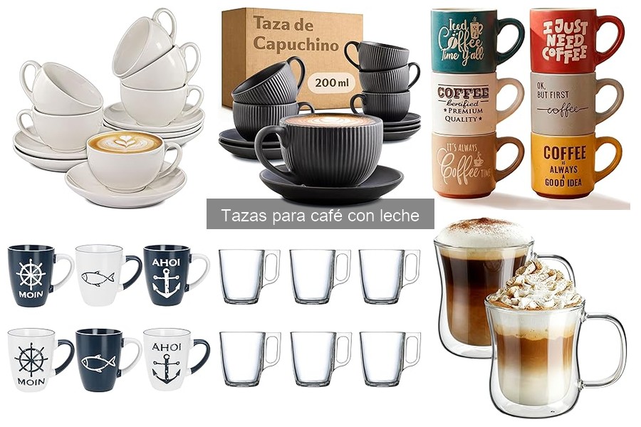Tazas de café con leche ergonómicas: comodidad en cada sorbo