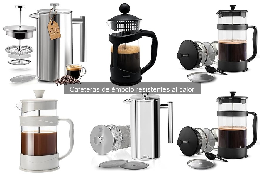 Tipos de cafeteras de émbolo y sus diferencias
