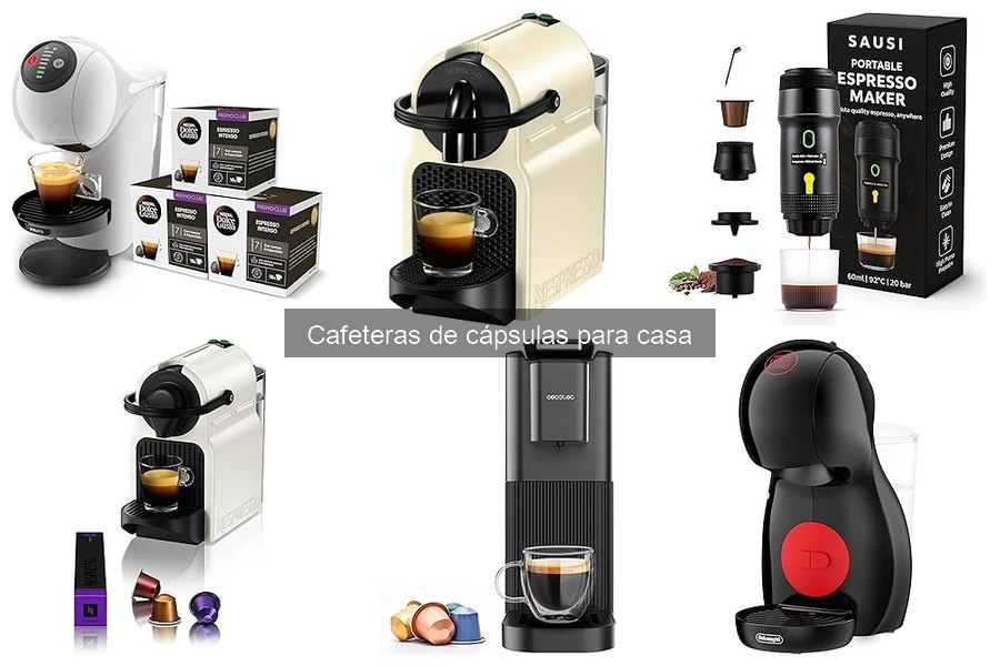 Tipos de cápsulas compatibles con cafeteras de casa