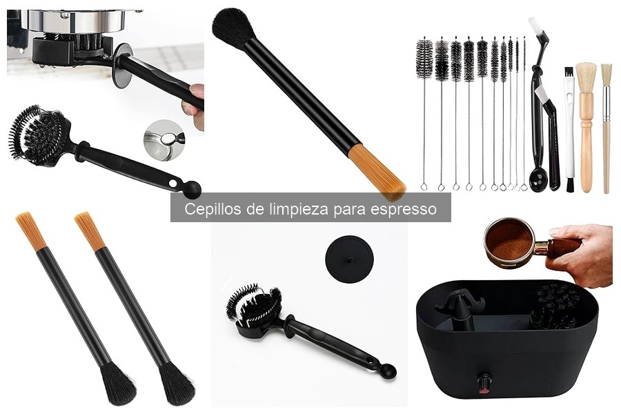 Tipos de cepillos de limpieza para espresso y sus características
