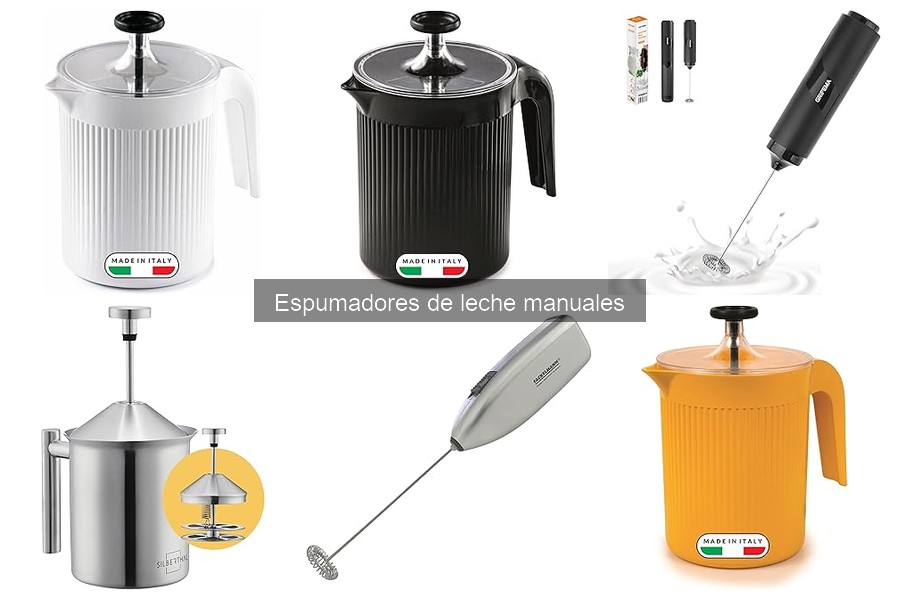 Tipos de espumadores de leche manuales: características y diferencias