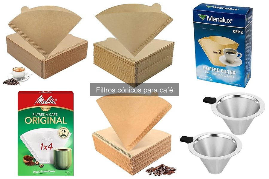 Tipos de filtros cónicos para café: materiales y ventajas