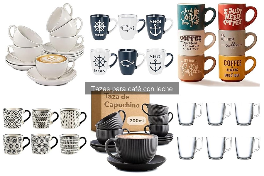 Tipos de tazas para café con leche: ¡Elige la mejor!