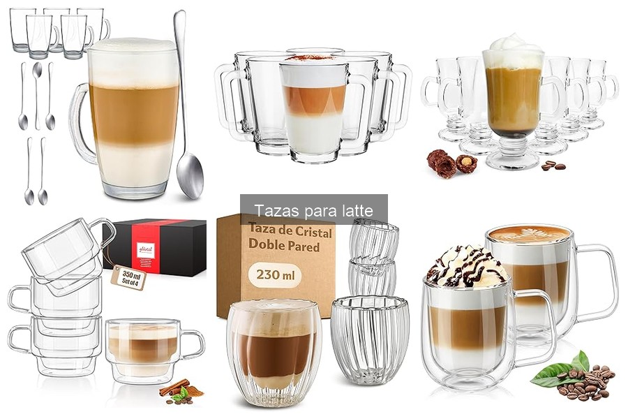 Tipos de tazas para latte y sus aplicaciones útiles