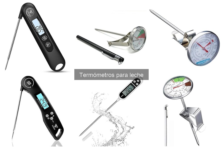 Tipos de termómetros para leche: digital, de vidrio y más
