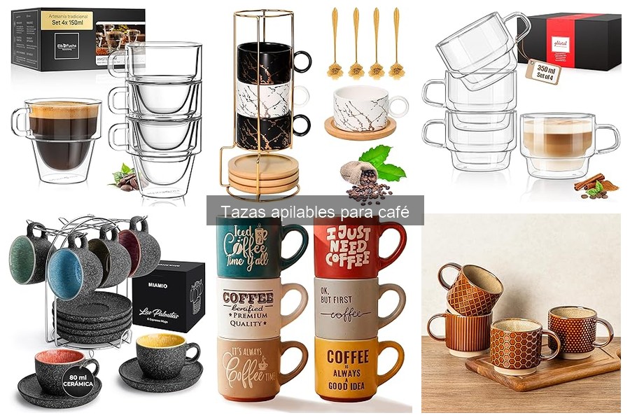 Usos creativos de las tazas apilables para café