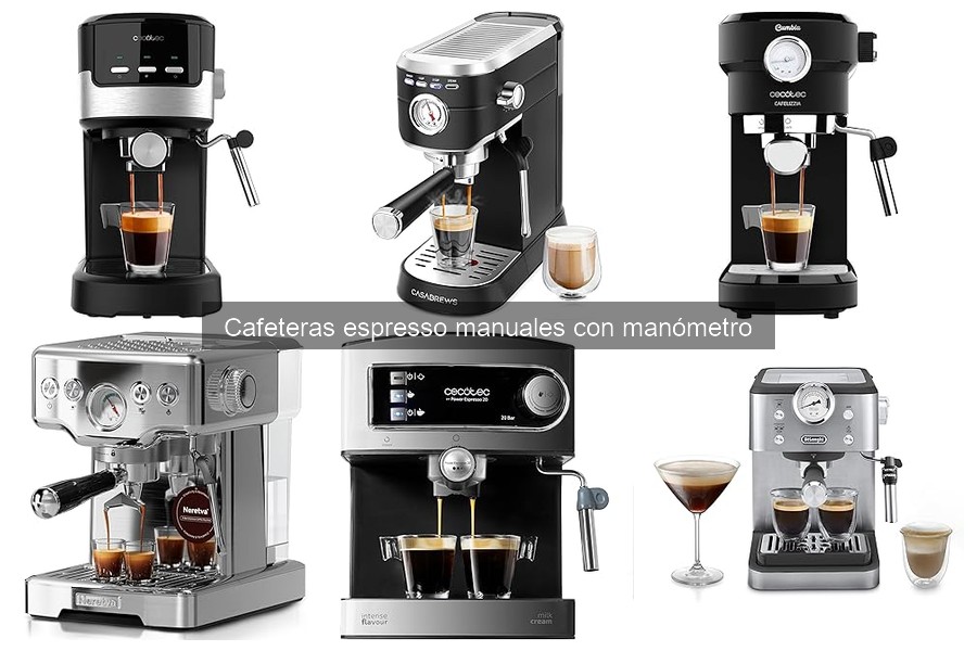 Ventajas de una cafetera espresso manual con manómetro