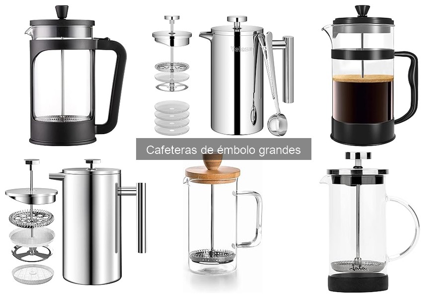 Ventajas y desventajas de cafeteras de émbolo grandes